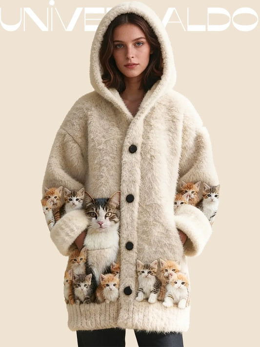 【S-5XL】Сладко яке с качулка и подплата от полар