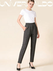 Големи панталони за жени на средна и по-възрастна възраст, прави панталони, свободна кройка, ежедневни, стройни