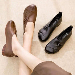 50% ОТСТЪПКА【35-40】Дамски винтидж обувки от мека кравешка кожа, удобни и ежедневни