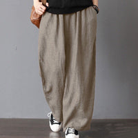 【S-5XL】2026 г. Нов свободен памучен ленен панталон