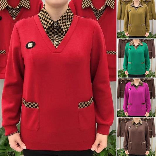 Псевдо-двуделни пуловери с каре, които ще са модерни през 2026 г.