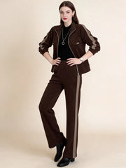 2-Части Комплект Топло Яке с Право Панталон