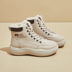 💥🔥 Нови дамски обувки с дебела изолация, високи каиши, спортни 💯топли обувки, зимни къси ботуши