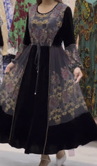 【❤️🔥45% ОТСТЪПКА】🔥🥰 Нова есенно/зимна дантелена кадифена рокля