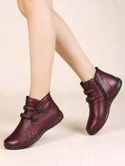 Топли Зимни Обувки от Истинска Кожа с Анти-прихлъзгаща Подметка