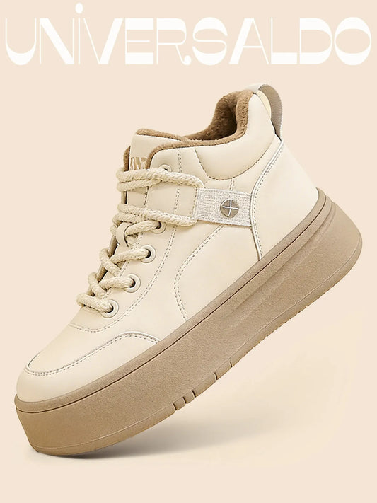 Високи Топли Обувки с Дебела Подметка и Подплата