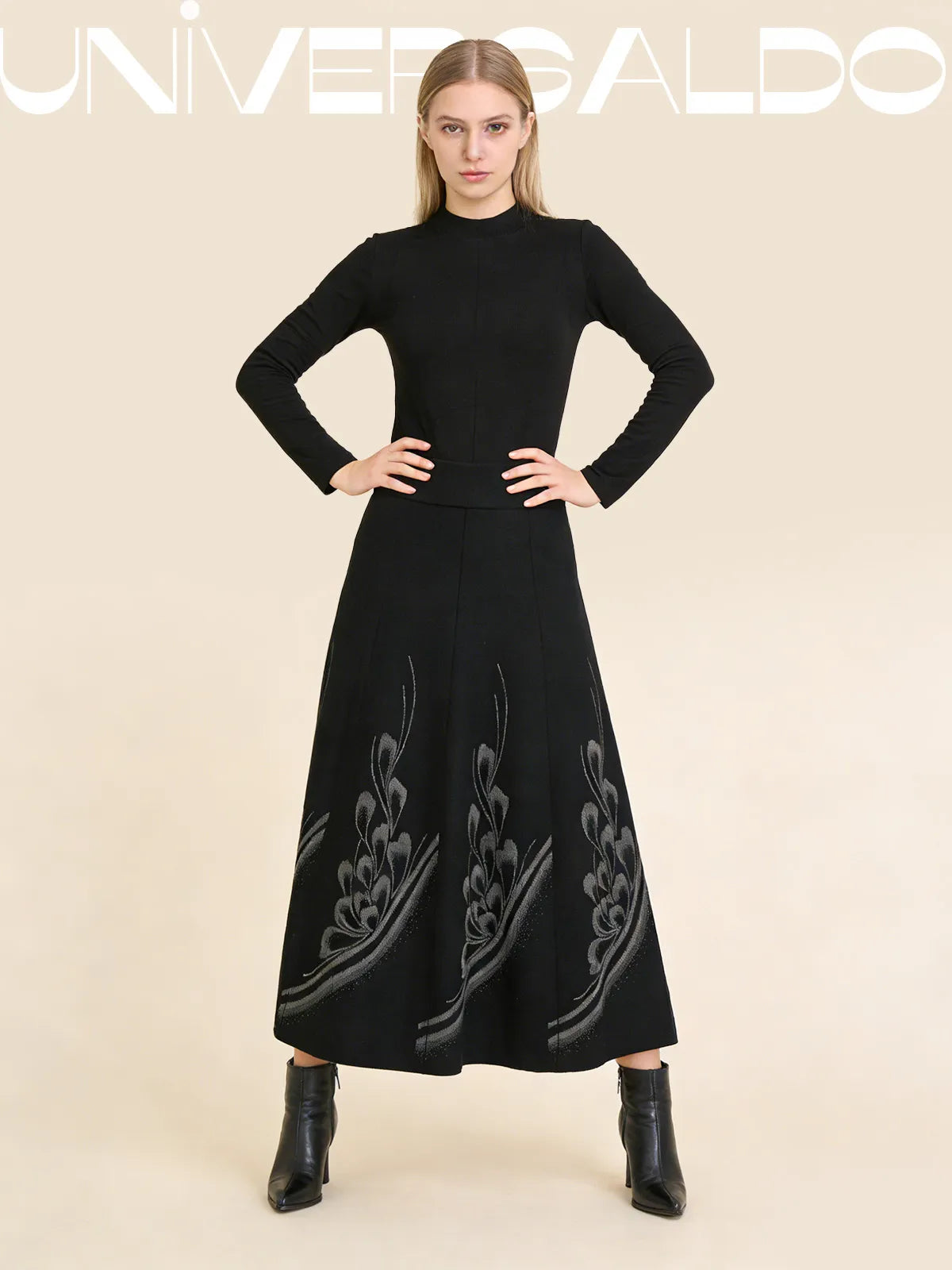 Дамска вълнена пола за есен и зима