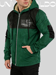 👨‍💻🧥✨【S-5XL】🔥Ново мъжко ретро яке с цип, 3D дигитален печат.