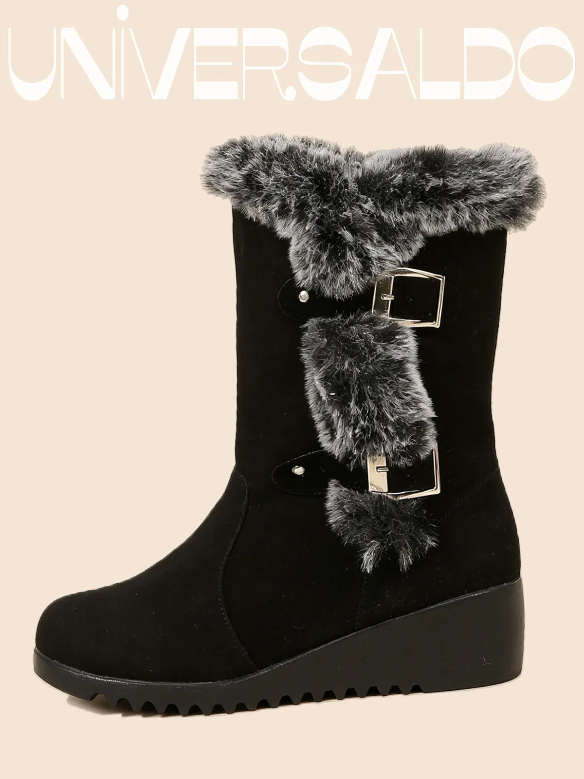 👢 Висококачествени снежни ботуши от естествена кожа за жени през есента и зимата