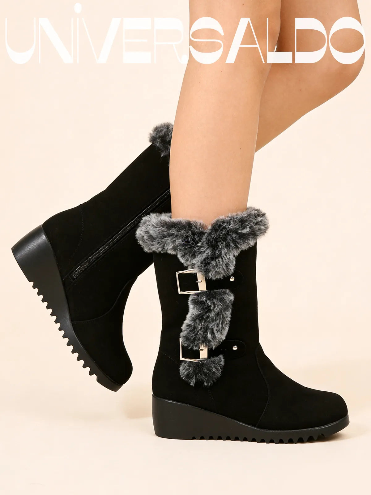 👢 Висококачествени снежни ботуши от естествена кожа за жени през есента и зимата