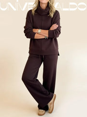 🔥🐏【✨Наполовина цена за ограничен период от време】Дамски комплект за ежедневно носене（cуитър + панталони）