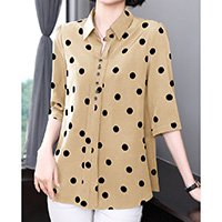 🎀 【【M-5XL】Елегантна модна дамска риза на точки