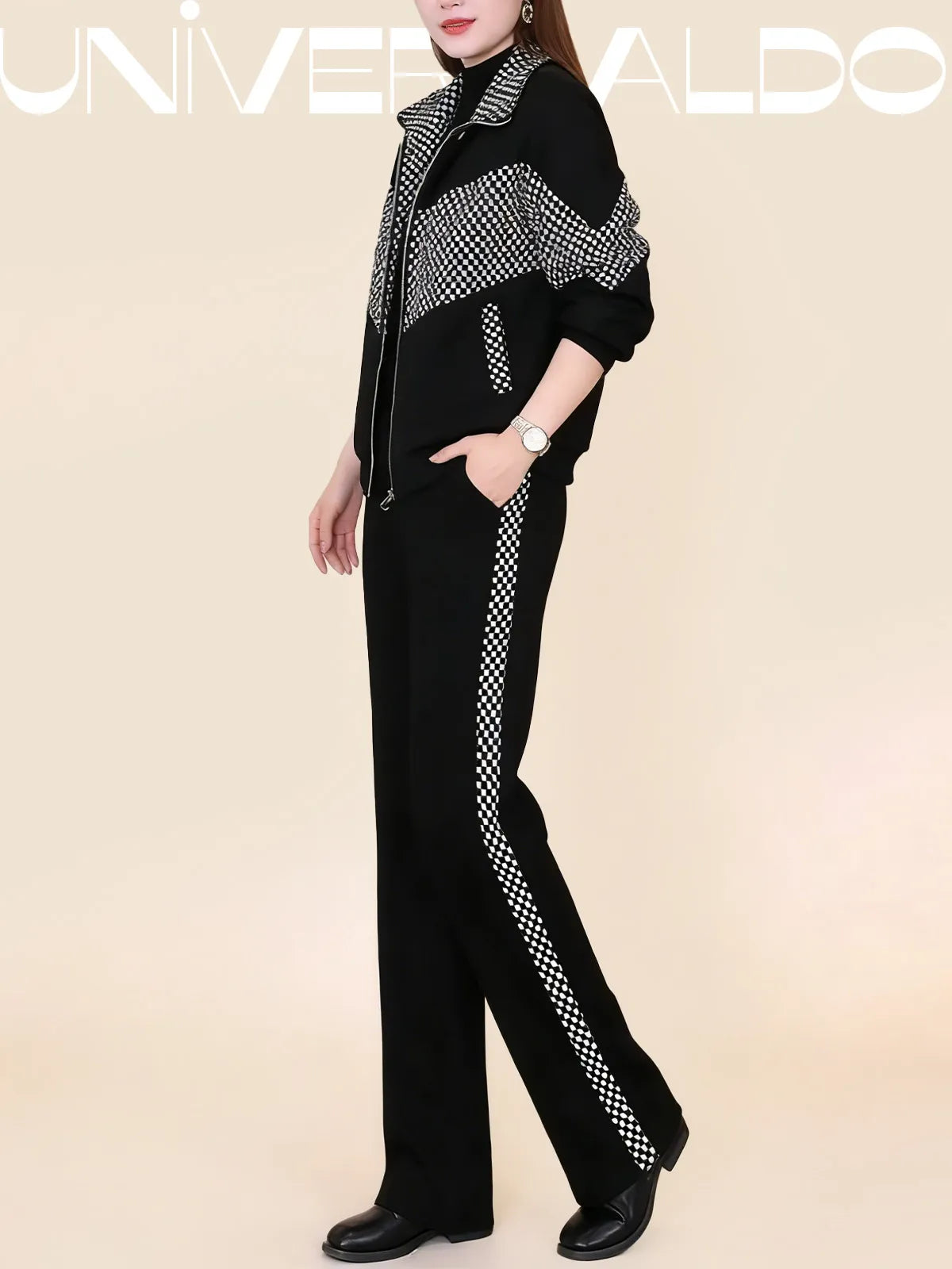 💖✨【най-продавани】Дамски нов моден и стилен топъл палто и панталони, комплект от две части [палто + панталони]