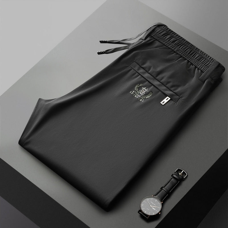 【40-115kg】🔥【горещи продажби】Нови еластични панталони от ледена коприна