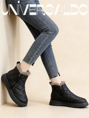 🍁👢Нови топли, водоустойчиви, неплъзгащи се, стилни ботуши с мека подметка