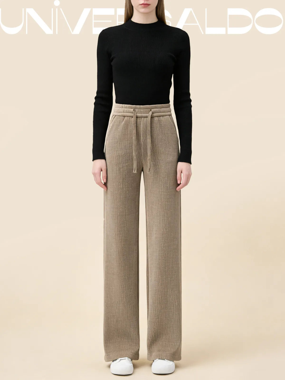 🔥【M-3XL】【40-110KG】👖Нови дамски еластични широки панталони