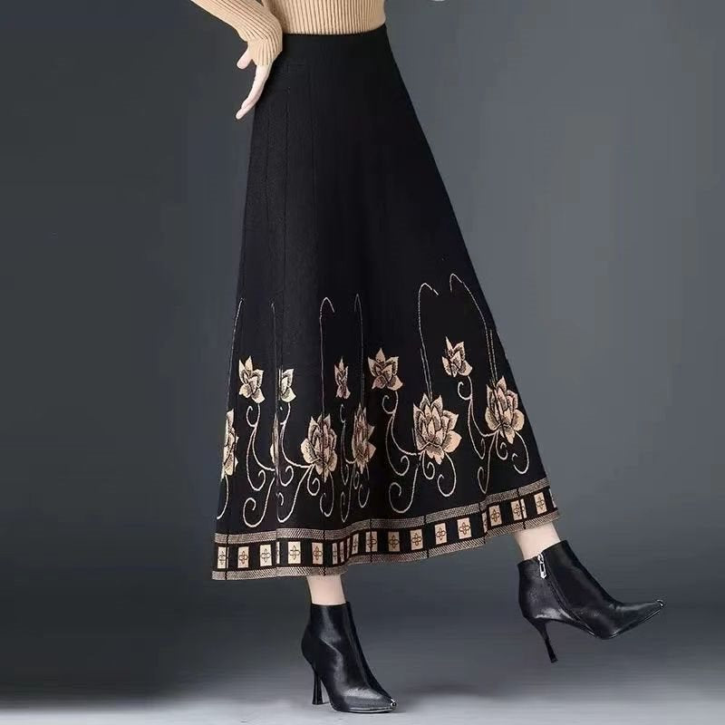 🌸🌸【S-5XL】Есенна и зимна удебелена вълнена пола