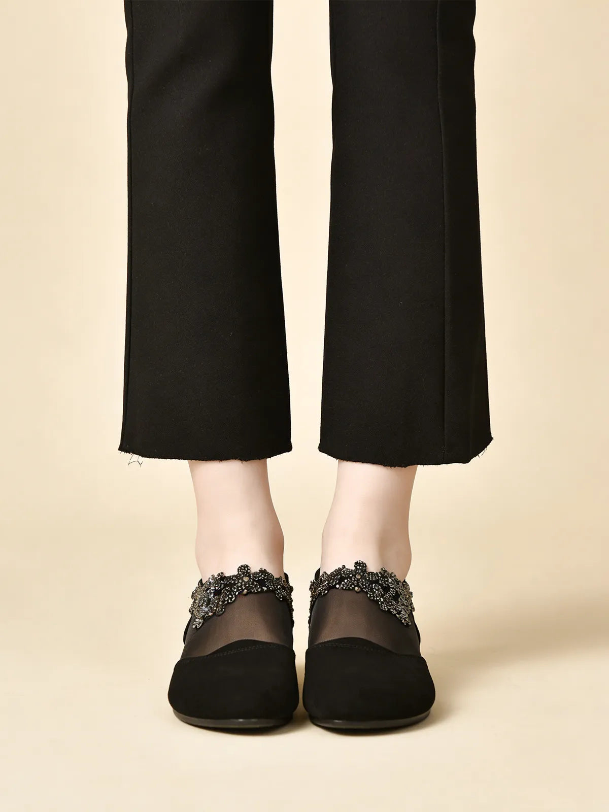 Нови кухи мрежести токчета с мека подметка за жени