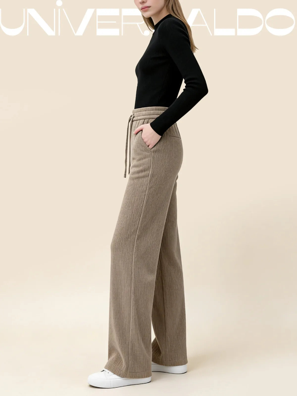 🔥【M-3XL】【40-110KG】👖Нови дамски еластични широки панталони