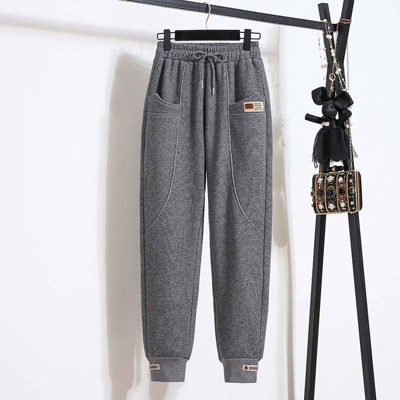 🔥✅【50-100 кг】Панталон от чист памучен кадифе с еластична талия, неизбеляващ и устойчив на намачкване