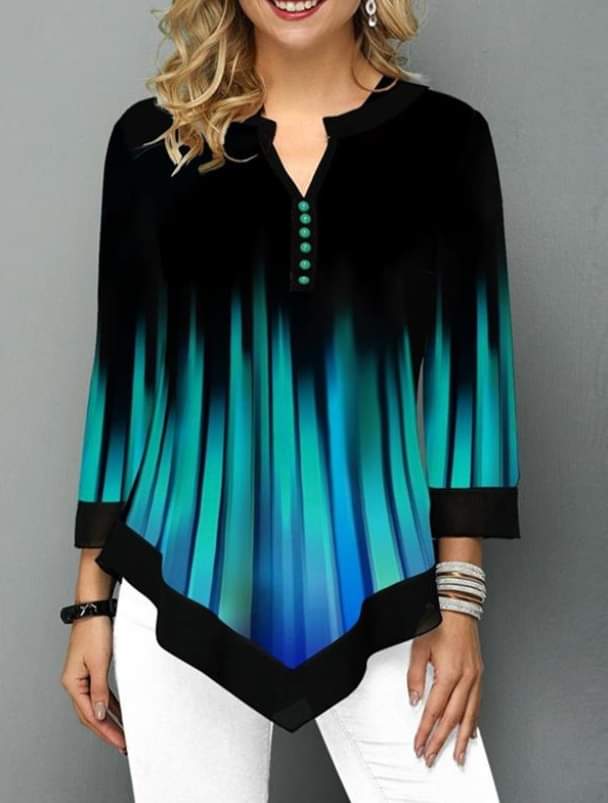 Нова модна дамска риза с щампа