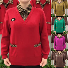 Псевдо-двуделни пуловери с каре, които ще са модерни през 2026 г.