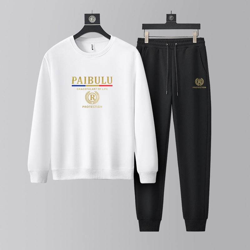 🎁Мъжки ежедневен есенен спортен костюм, ново пристигане👕👖 [С качулка + панталон]