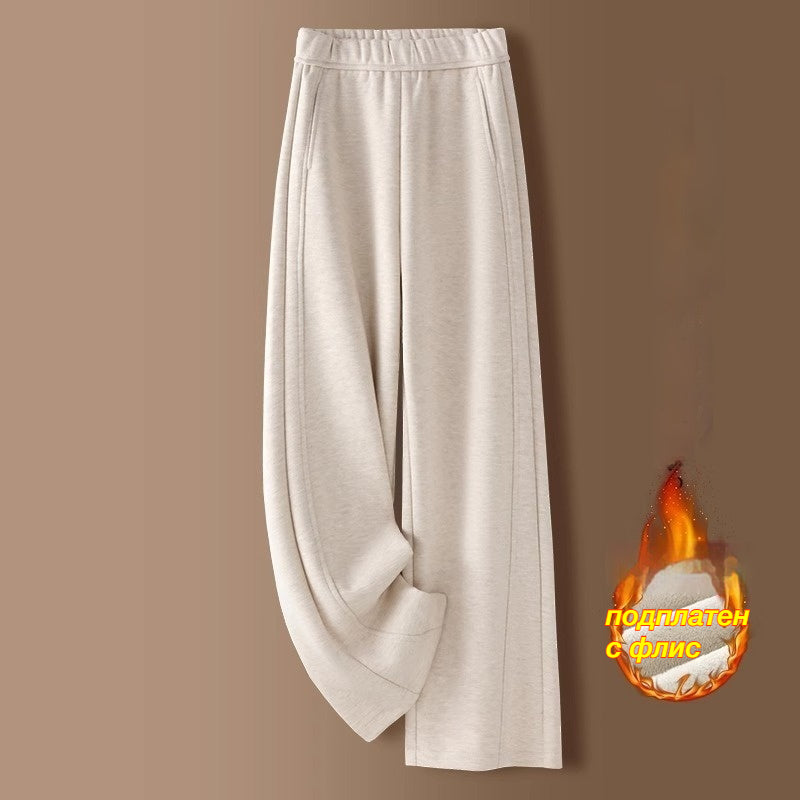 Нова есенно-зимна колекция: Плътно подплатени панталони с извита кройка и мотив от лепкав ориз