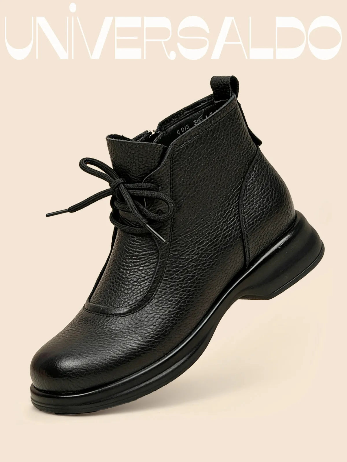 Нискотокови мартинси от естествена кожа с топла подплата