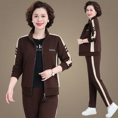 2-Части Спортен Комплект с Изправена Яка