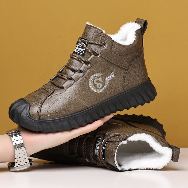 💥50% ОТСТЪПКА🔥Зимни топли мъжки високи памучни обувки