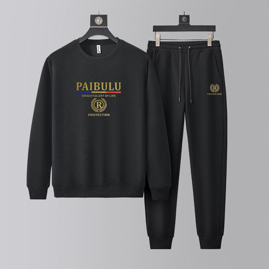 🎁Мъжки ежедневен есенен спортен костюм, ново пристигане👕👖 [С качулка + панталон]