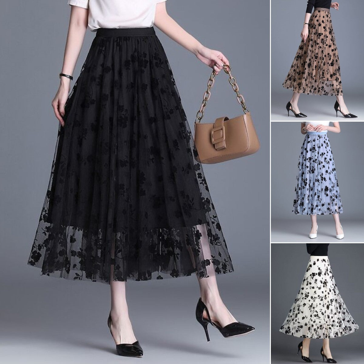 🔥【най-продавани】❤️【40-75 кг】 2026 Нова модна френска пола с висока талия за жени