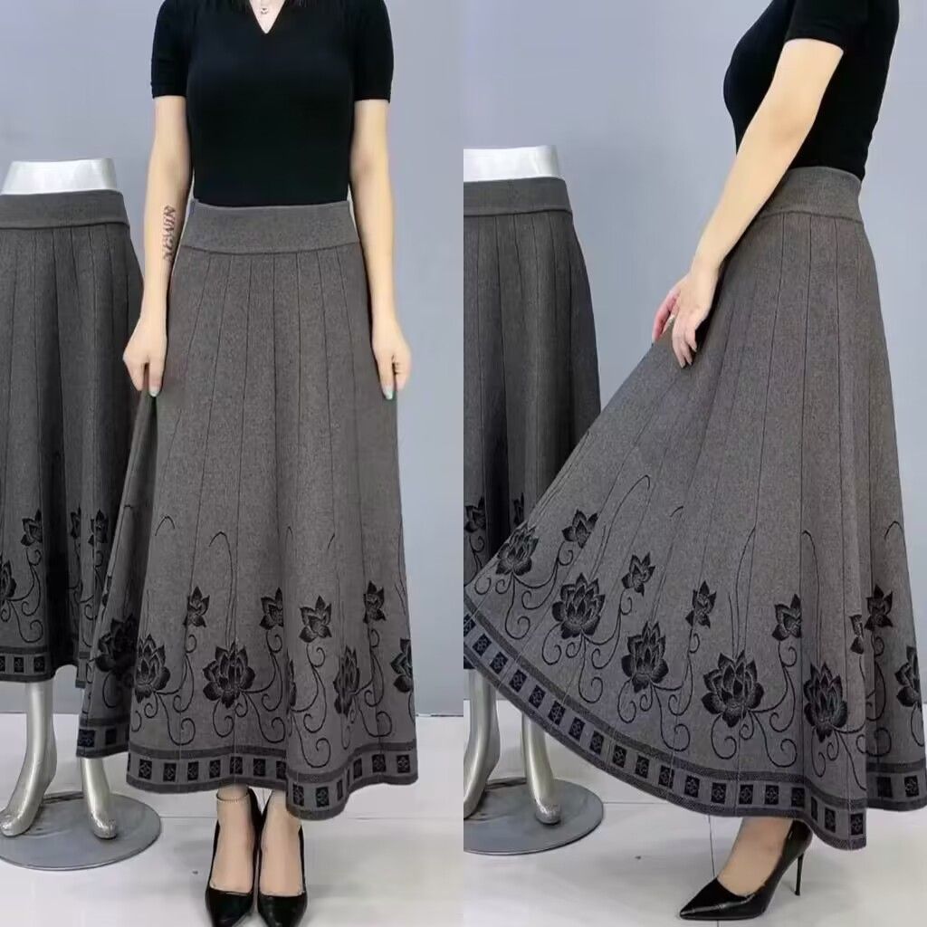 🌸🌸【S-5XL】Есенна и зимна удебелена вълнена пола