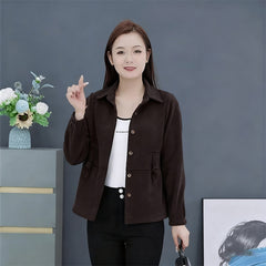 🔥【S-4XL】Дамско яке от велур с подплата от пух