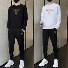 🎁Мъжки ежедневен есенен спортен костюм, ново пристигане👕👖 [С качулка + панталон]