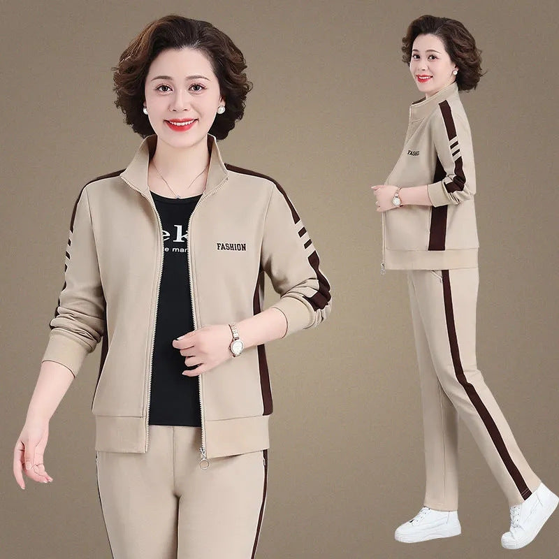 🔥【M-5XL】【Топ + Панталон】😍 Нов есенен модерен комплект спортно облекло за всеки ден