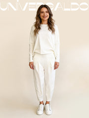 2-Части Комплект: Суитшърт с Кръгла Яка + Панталони Хараре