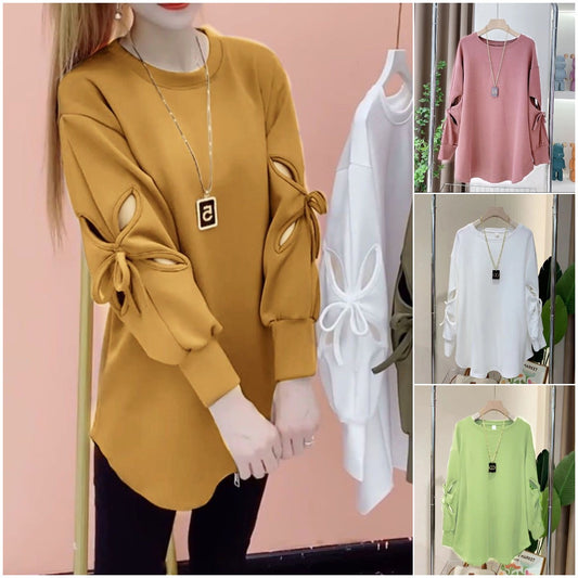 Нова есенна модна ежедневна тениска с дълъг ръкав